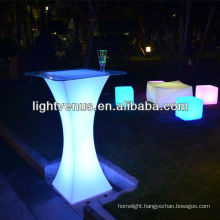 Bar table with light